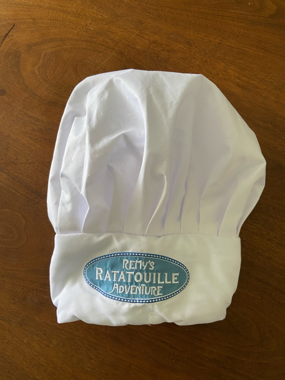 Disney White Kids Chef Hat with Blue Remy's Ratatouille Patch